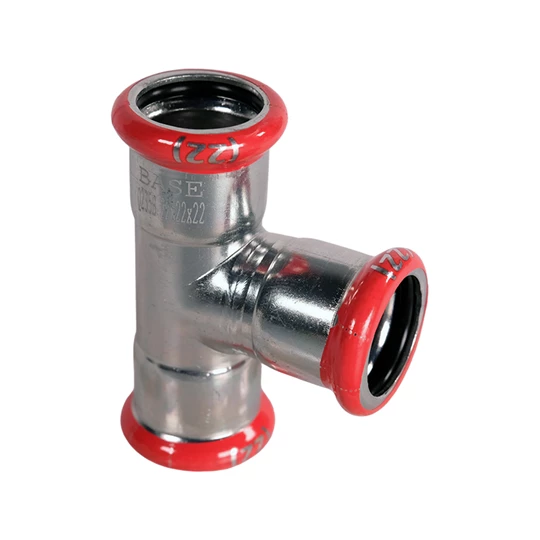 BASE PRESS-M szénacél T-idom, egál, 22 mm, horganyzott