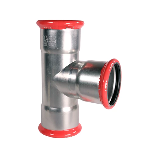 BASE PRESS-M szénacél T-idom, egál, 76 mm, horganyzott