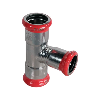 BASE PRESS-M szénacél T-idom, szűkített, 18 - 15 - 18 mm, horganyzott