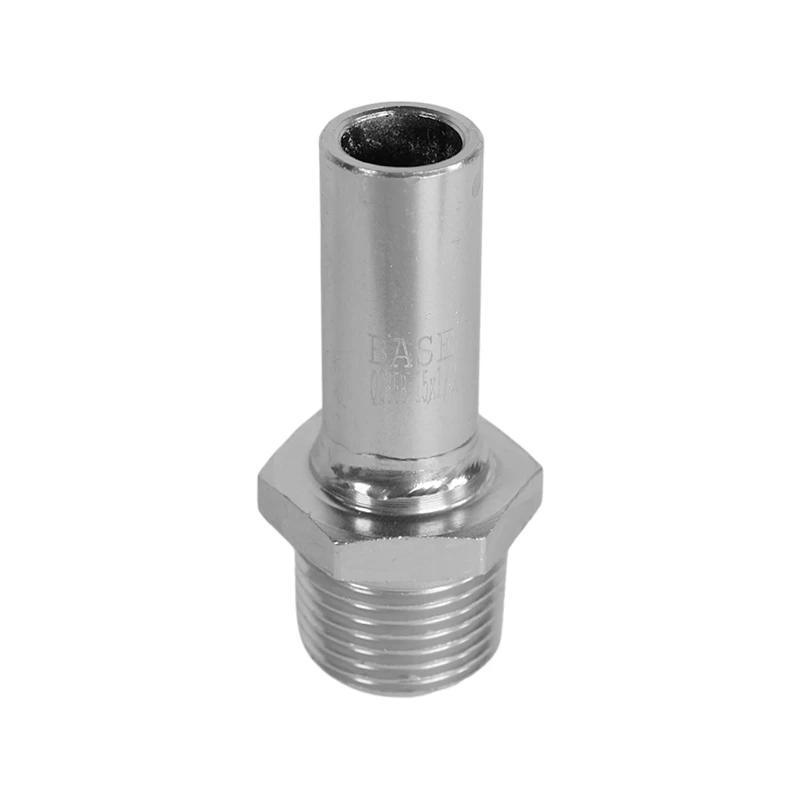 BASE PRESS-M szénacél bedugó idom, 15 mm - 1/2" KM, horganyzott
