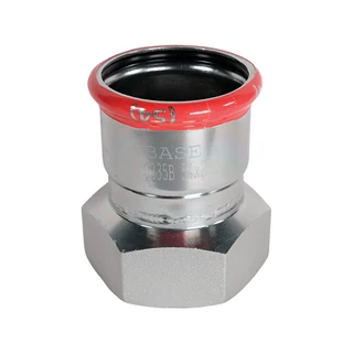 BASE PRESS-M szénacél csatlakozó idom, belső menetes, 54 mm - 2" BM, horganyzott