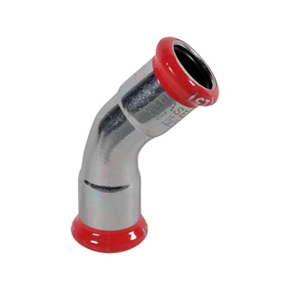 BASE PRESS-M szénacél ív idom, 45°, 15 mm, BB, horganyzott