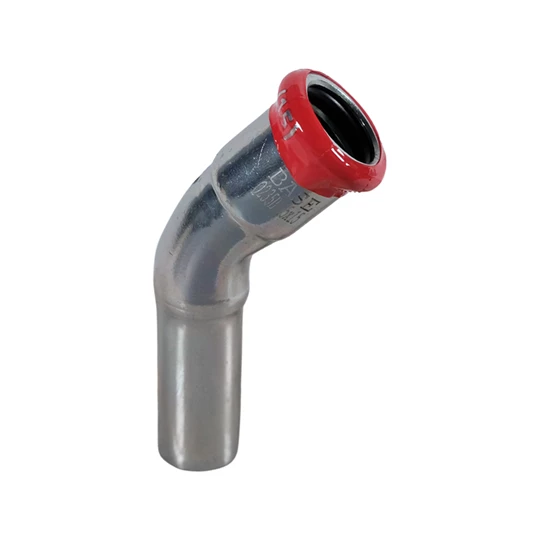 BASE PRESS-M szénacél ív idom, 45°, 15 mm, KB, horganyzott