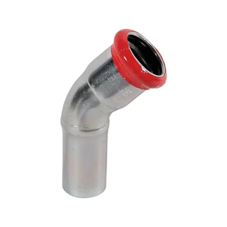 BASE PRESS-M szénacél ív idom, 45°, 18 mm, KB, horganyzott