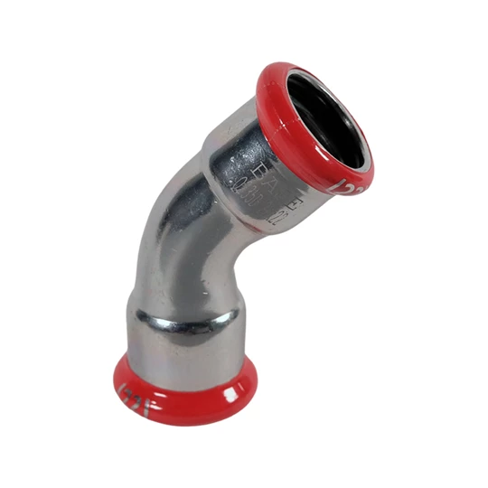 BASE PRESS-M szénacél ív idom, 45°, 22 mm, BB, horganyzott