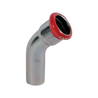 BASE PRESS-M szénacél ív idom, 45°, 22 mm, KB, horganyzott