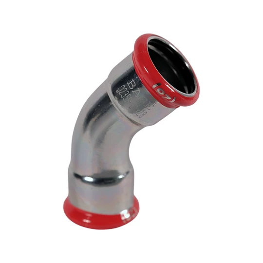 BASE PRESS-M szénacél ív idom, 45°, 28 mm, BB, horganyzott