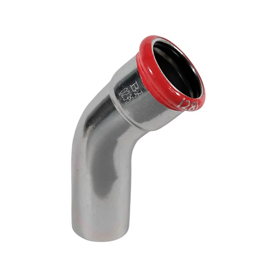 BASE PRESS-M szénacél ív idom, 45°, 28 mm, KB, horganyzott