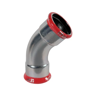 BASE PRESS-M szénacél ív idom, 45°, 42 mm, BB, horganyzott