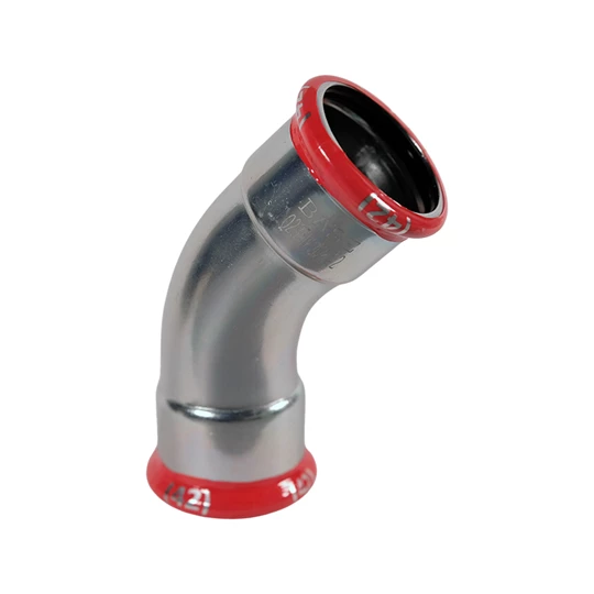 BASE PRESS-M szénacél ív idom, 45°, 42 mm, BB, horganyzott