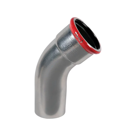 BASE PRESS-M szénacél ív idom, 45°, 54 mm, KB, horganyzott