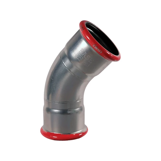 BASE PRESS-M szénacél ív idom, 45°, 89 mm, BB, horganyzott