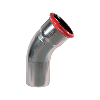 BASE PRESS-M szénacél ív idom, 45°, 89 mm, KB, horganyzott