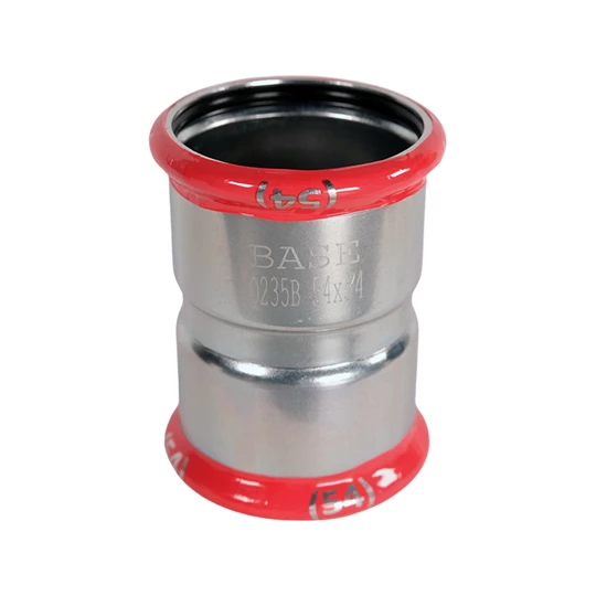 BASE PRESS-M szénacél karmantyú, 54 mm, horganyzott