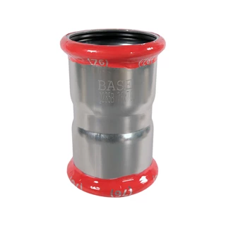 BASE PRESS-M szénacél karmantyú, 76 mm, horganyzott