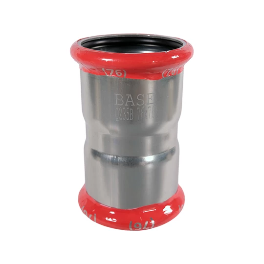 BASE PRESS-M szénacél karmantyú, 76 mm, horganyzott