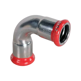 BASE PRESS-M szénacél könyök idom, 90°, 15 mm, BB, horganyzott