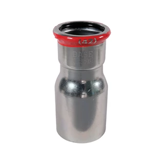 BASE PRESS-M szénacél szűkítő idom, 54 - 42 mm, KB, horganyzott