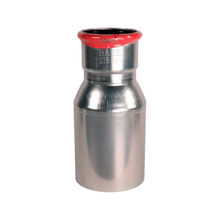 BASE PRESS-M szénacél szűkítő idom, 76 - 54 mm, KB, horganyzott