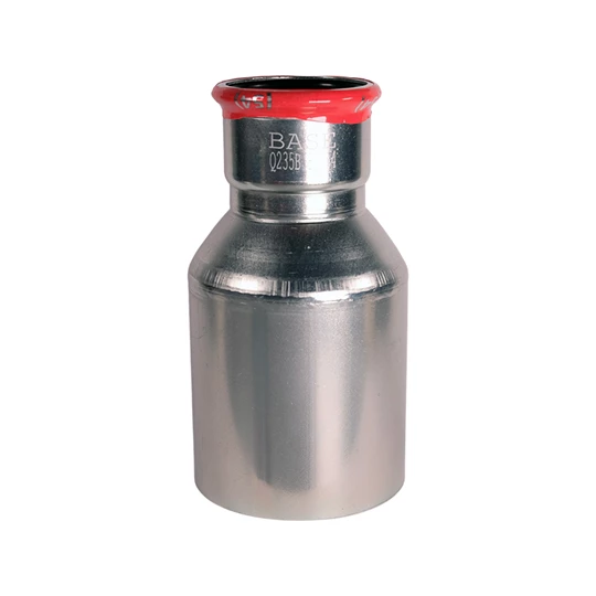 BASE PRESS-M szénacél szűkítő idom, 89 - 54 mm, KB, horganyzott