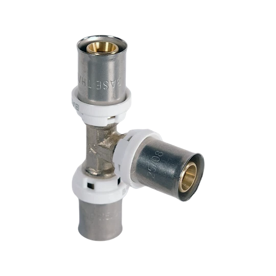 BASE PRESS-TH/U ötrétegű T-idom, egál, 16, réz