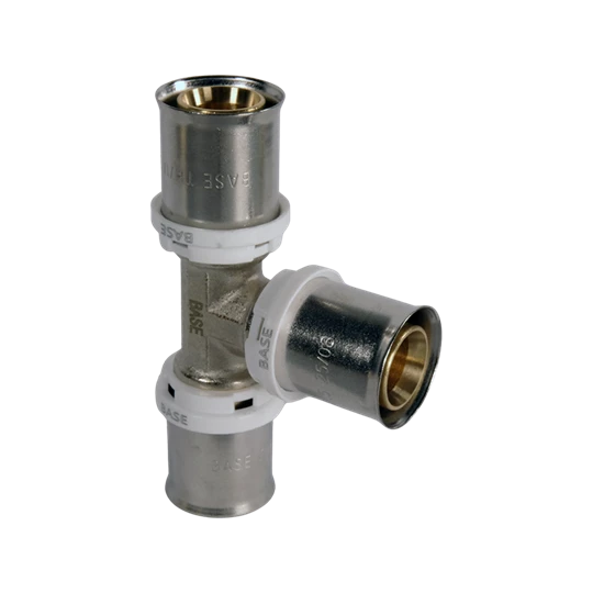 BASE PRESS-TH/U ötrétegű T-idom, egál, 20, réz