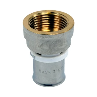 BASE PRESS-TH/U ötrétegű csatlakozó, belső menetes, BM, 25 x 3/4" , réz
