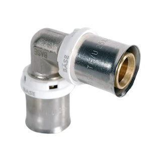 BASE PRESS-TH/U ötrétegű könyök idom, 20, réz