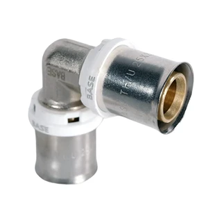 BASE PRESS-TH/U ötrétegű könyök idom, 20, réz