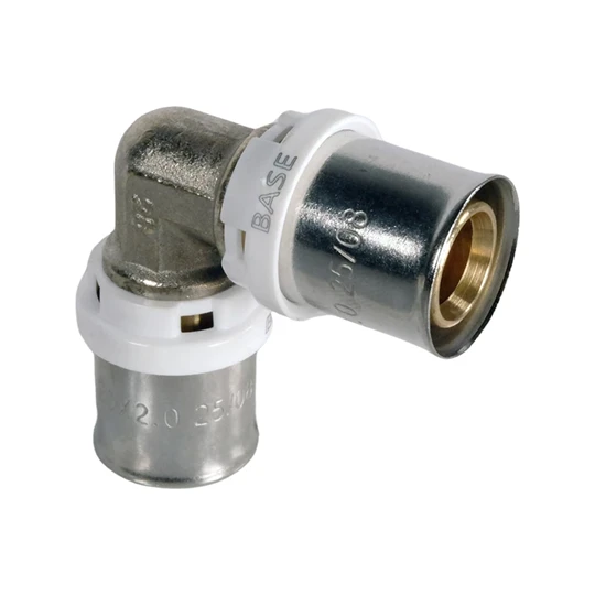 BASE PRESS-TH/U ötrétegű könyök idom, 25, réz