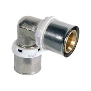 BASE PRESS-TH/U ötrétegű könyök idom, 32, réz