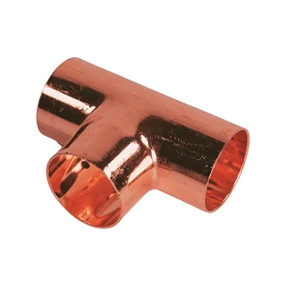 BASE forrasztható réz T-idom, egál, 35 mm