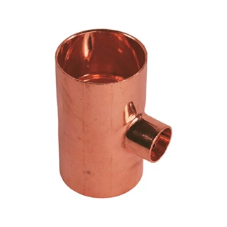 BASE forrasztható réz T-idom, szűkített, 35 - 15 - 35 mm