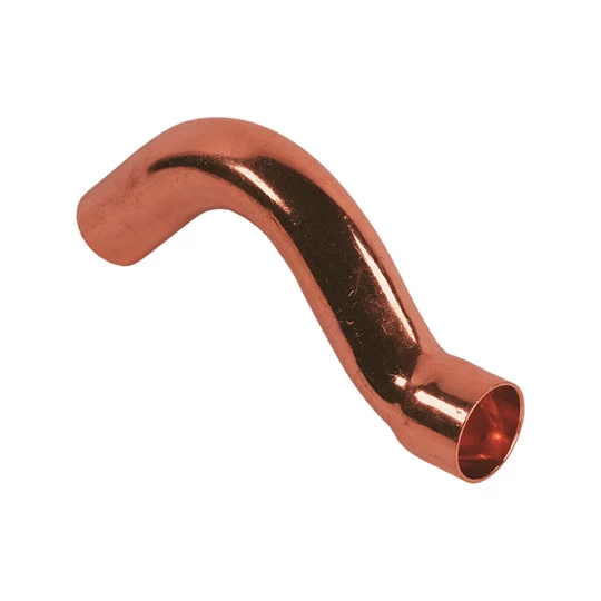 BASE forrasztható réz félkerülő idom, 18 mm, KB
