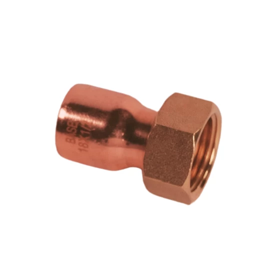 BASE forrasztható réz hollander idom (félhollandi), egyenes, 22 mm - 1"