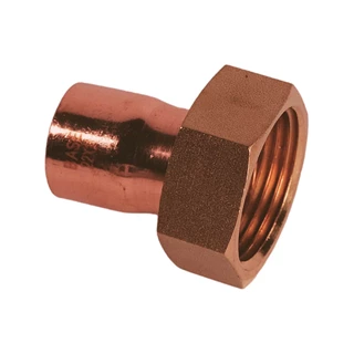 BASE forrasztható réz hollander idom (félhollandi), egyenes, 22 mm - 1"