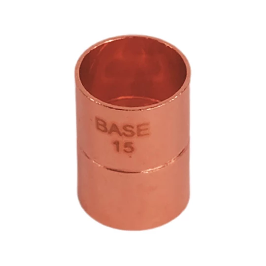 BASE forrasztható réz karmantyú idom, 15 mm