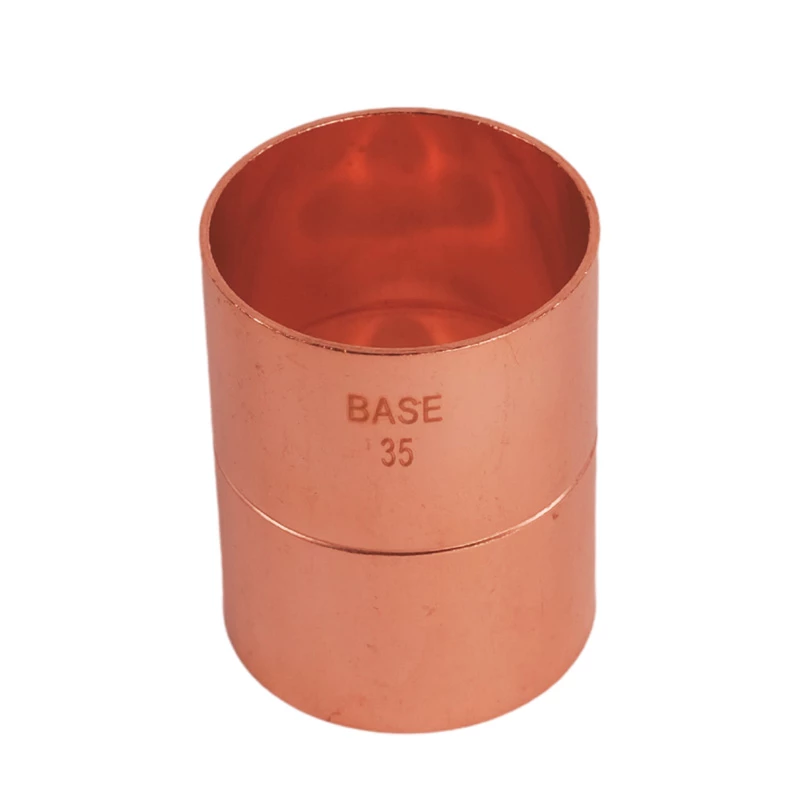 BASE forrasztható réz karmantyú idom, 42 mm