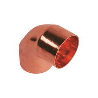 BASE forrasztható réz könyök idom 90°, BB, 22 mm