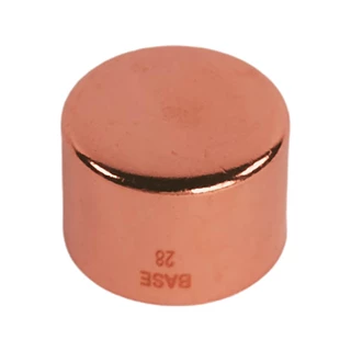 BASE forrasztható réz kupak idom, 28 mm
