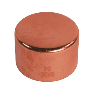 BASE forrasztható réz kupak idom, 54 mm