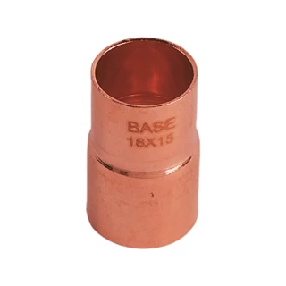BASE forrasztható réz szűkítő idom, 18 - 15 mm, KB