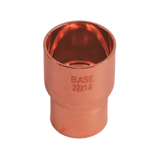 BASE forrasztható réz szűkítő idom, 22 - 18 mm, BB