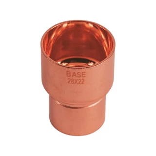 BASE forrasztható réz szűkítő idom, 28 - 22 mm, BB
