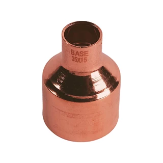 BASE forrasztható réz szűkítő idom, 35 - 15 mm, KB