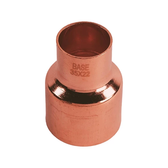 BASE forrasztható réz szűkítő idom, 35 - 22 mm, KB