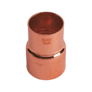 BASE forrasztható réz szűkítő idom, 35 - 28 mm, KB