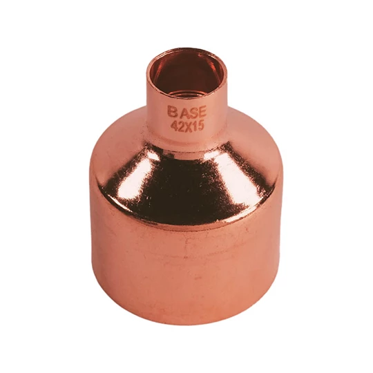 BASE forrasztható réz szűkítő idom, 42 - 15 mm, KB