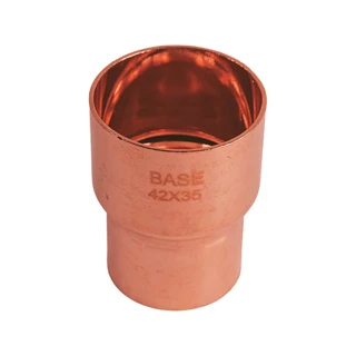 BASE forrasztható réz szűkítő idom, 42 - 35 mm, BB