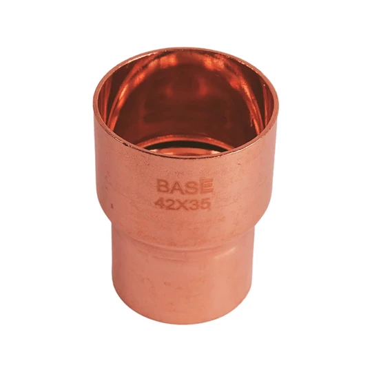 BASE forrasztható réz szűkítő idom, 42 - 35 mm, BB